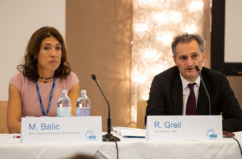 Zwei der vier ABCSG-Vizepräsidenten hatten den Vorsitz über die folgende Session inne: Marija Balic und Richard Greil.