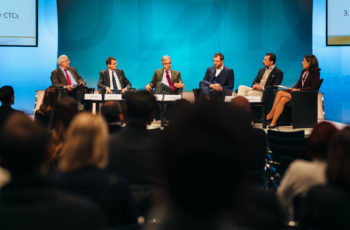 Panel: Günther Steger, Joachim Widder, Christian Singer, Daniel Egle, Florian Fitzal und Marija Balic (v.l.n.r).